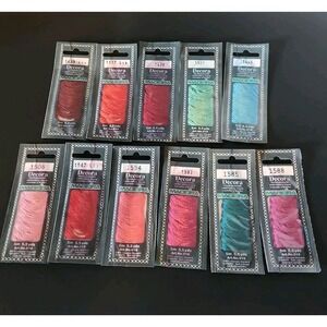 Madeira Decora Rayon Embroidery Floss Lot 11 Packs Assorted Colors Art 019